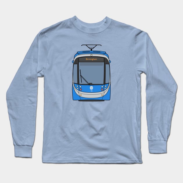 West Midlands Tram (Blue) Long Sleeve T-Shirt by charlie-care